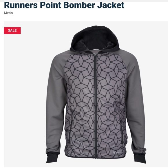 ⬇️ Men Runners Point Bomber Jacket NEW NO TAGS👞 - Picture 4 of 8